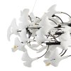 Lampa wisząca BOTANIKA XY080P-80 black złoto-biała ceramika 80 cm